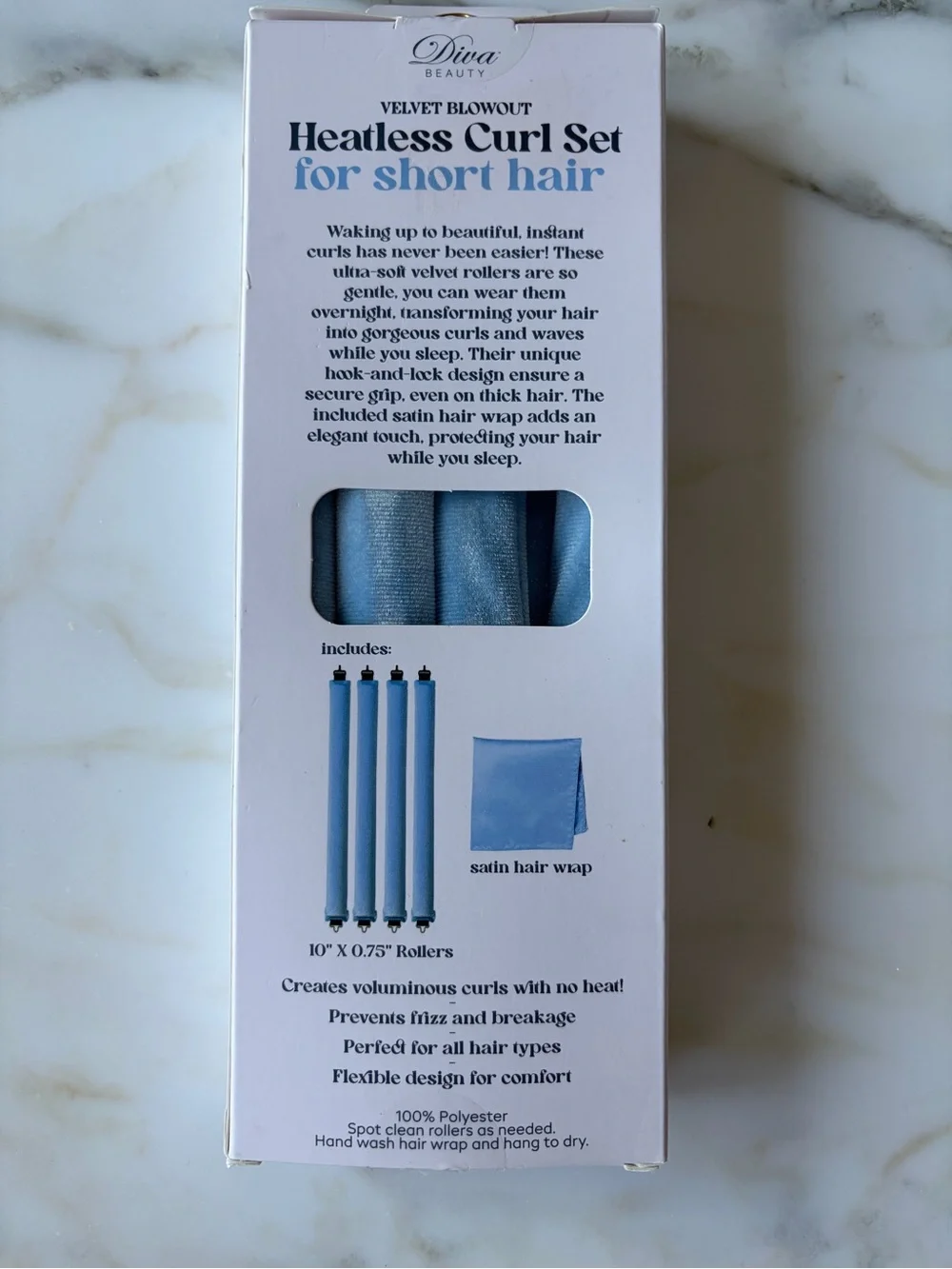 Diva Beauty Velvet Blowout Heatless Curl Set